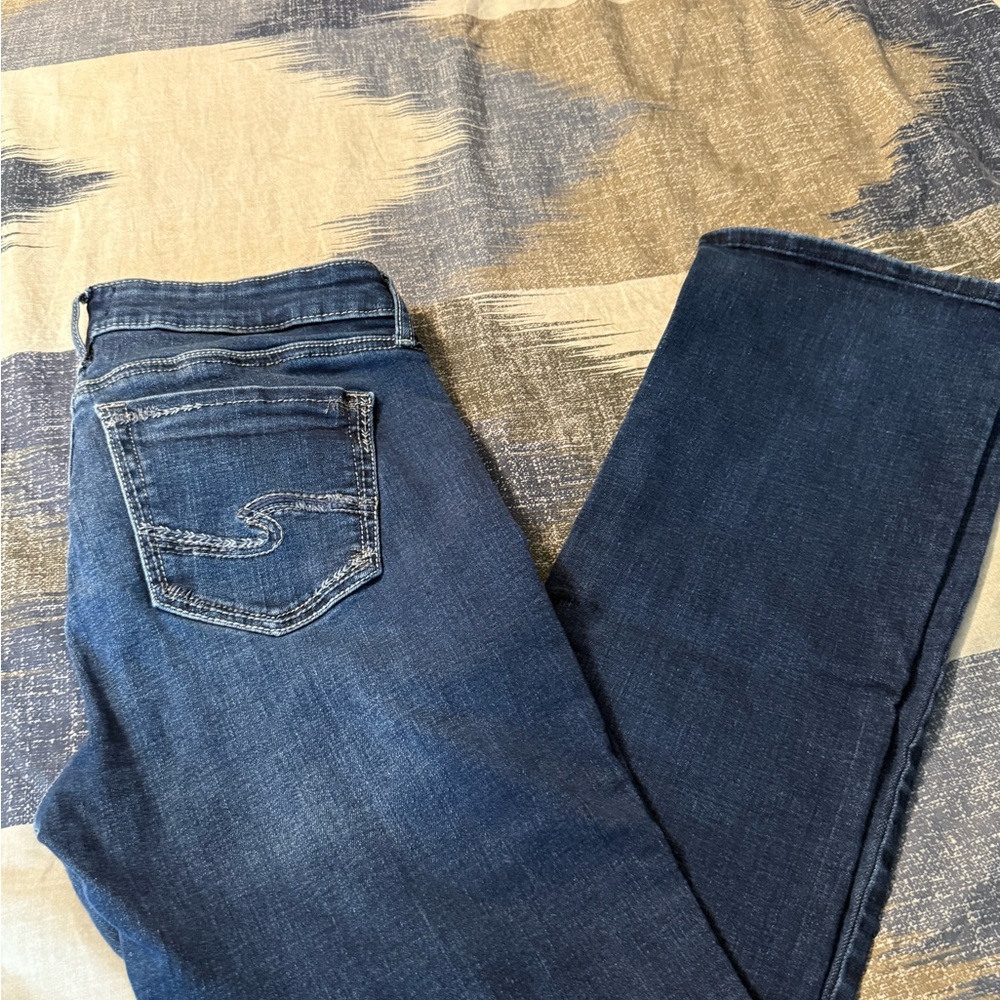 Silver Jeans Dark Blue Slim Boot Women's Jeans